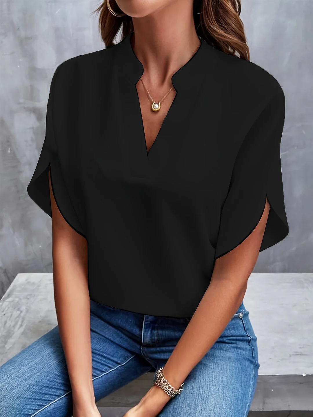 Blouse with wide sleeves Beth | Lupi - Image 8