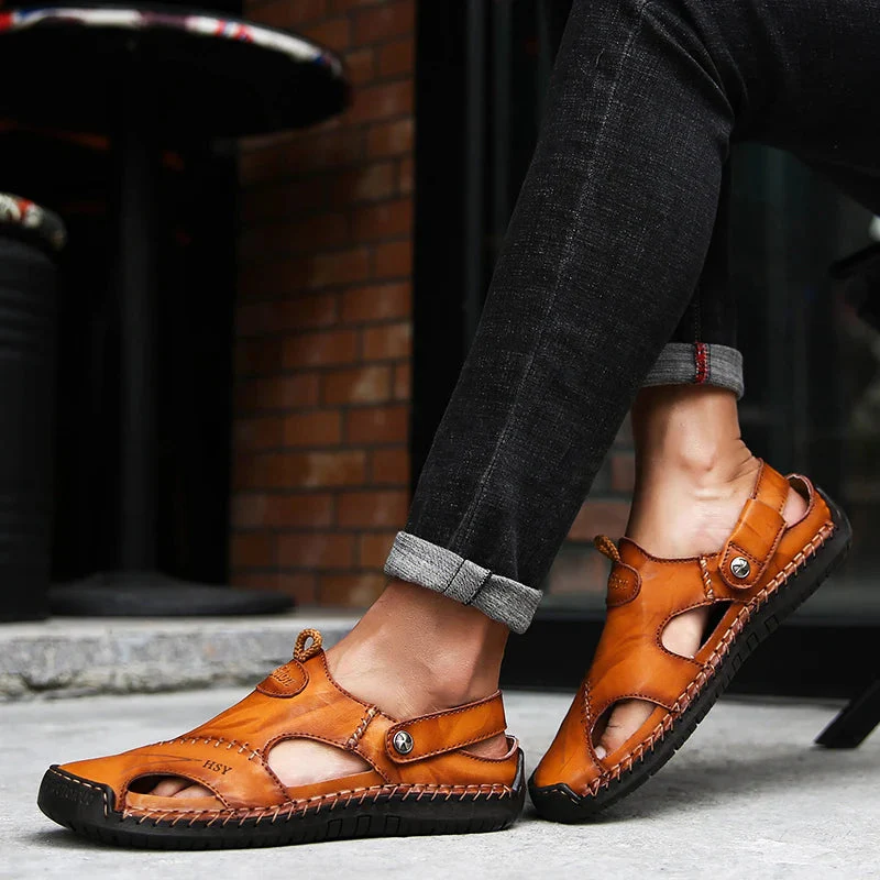 Orthopedic Leather Sandals | Lupi - Image 3