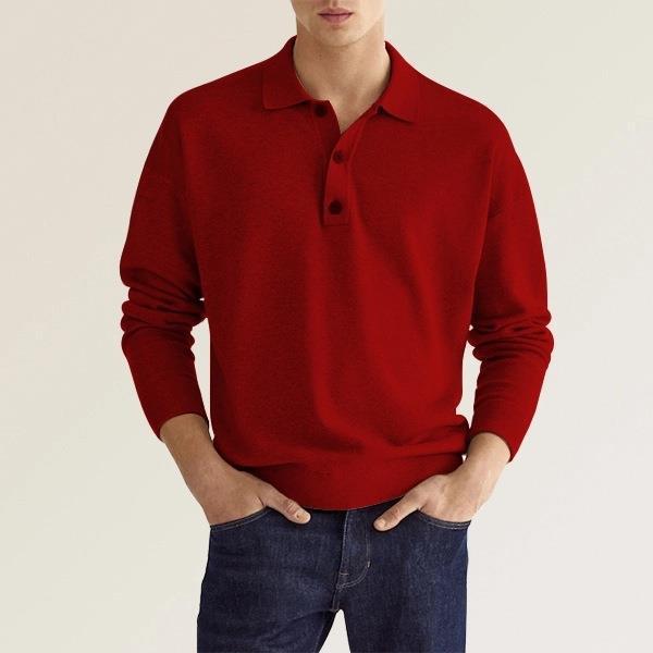 Men's Long-Sleeve Field Polo Shirt | Lupi - Image 4