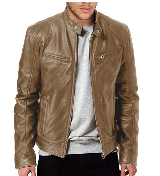 Trenton Leather Men's Jacket | Lupi - Image 4