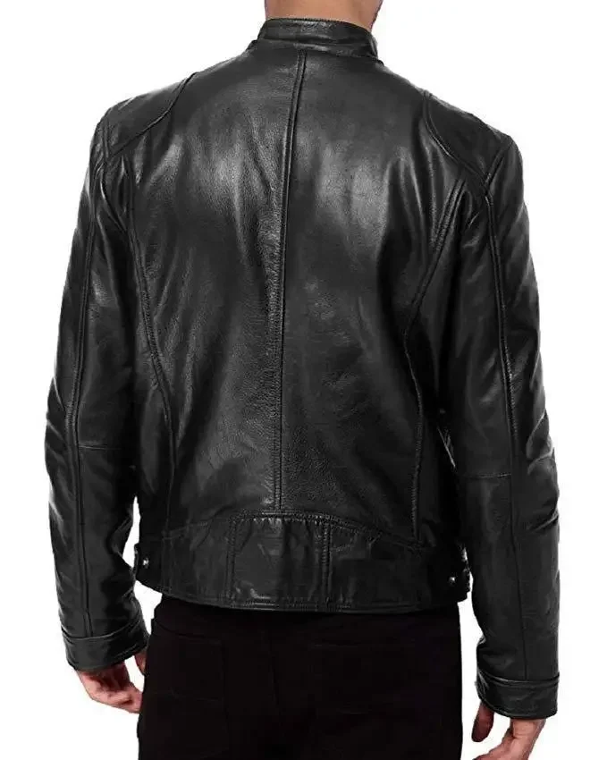 Trenton Leather Men's Jacket | Lupi - Image 5
